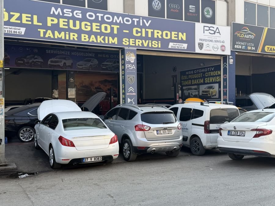 Araç Kabul Alanı — PSA MSG Auto servisi