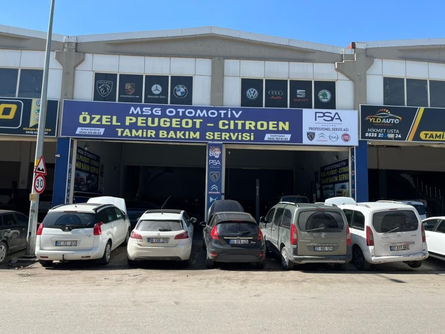 Servis Alanı — PSA MSG Auto servisi